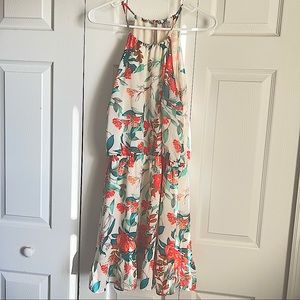 GUESS Halter Top Floral Dress
